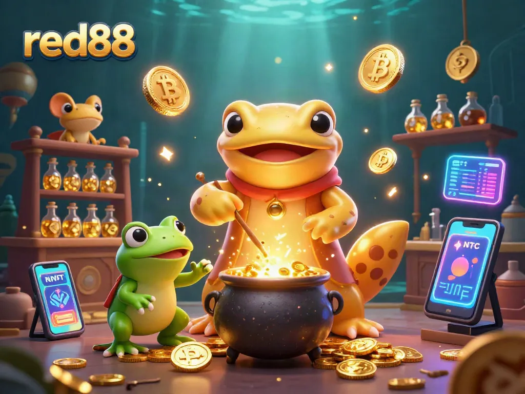 Engage with red88's immersive casino world featuring dynamic gaming elements and vibrant characters.